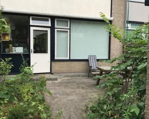 geblurde versie van de foto als achtergrond