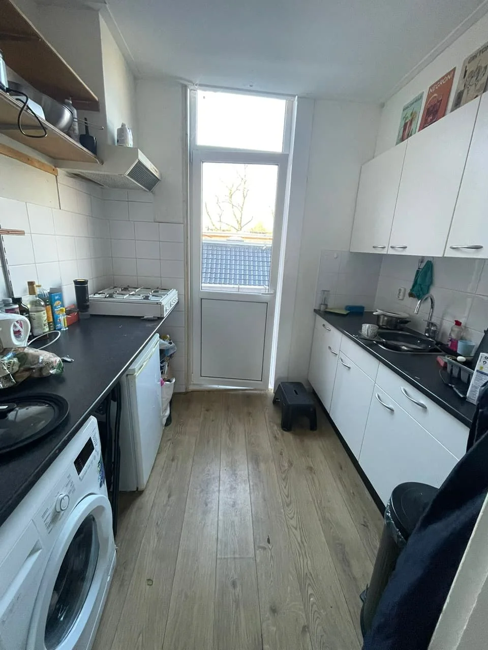 geblurde versie van de foto als achtergrond