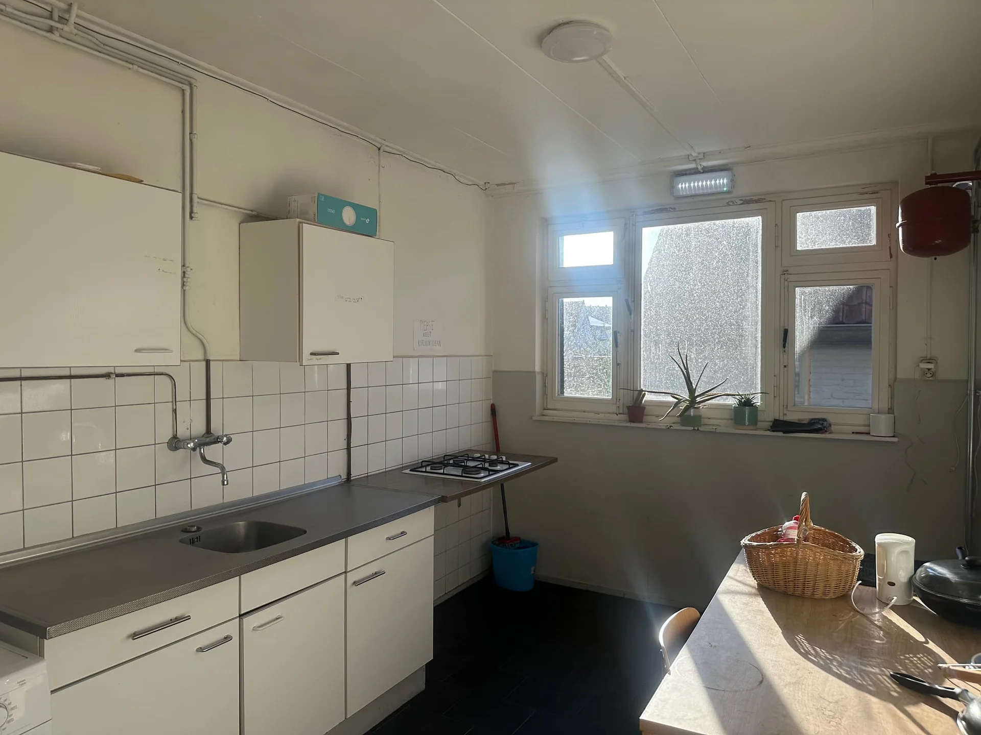 geblurde versie van de foto als achtergrond