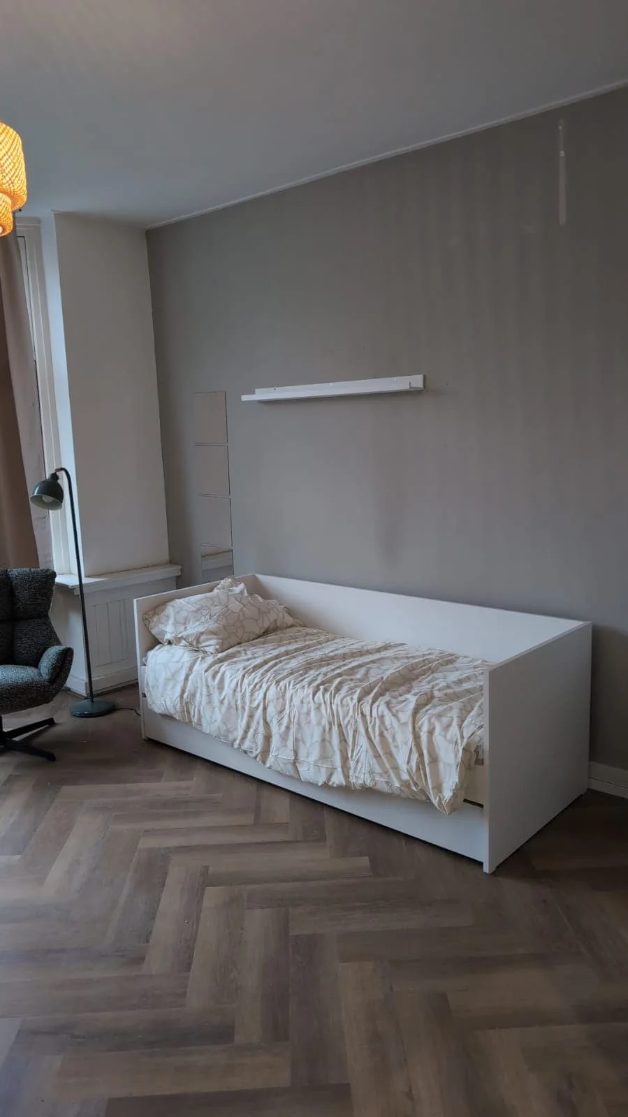 geblurde versie van de foto als achtergrond