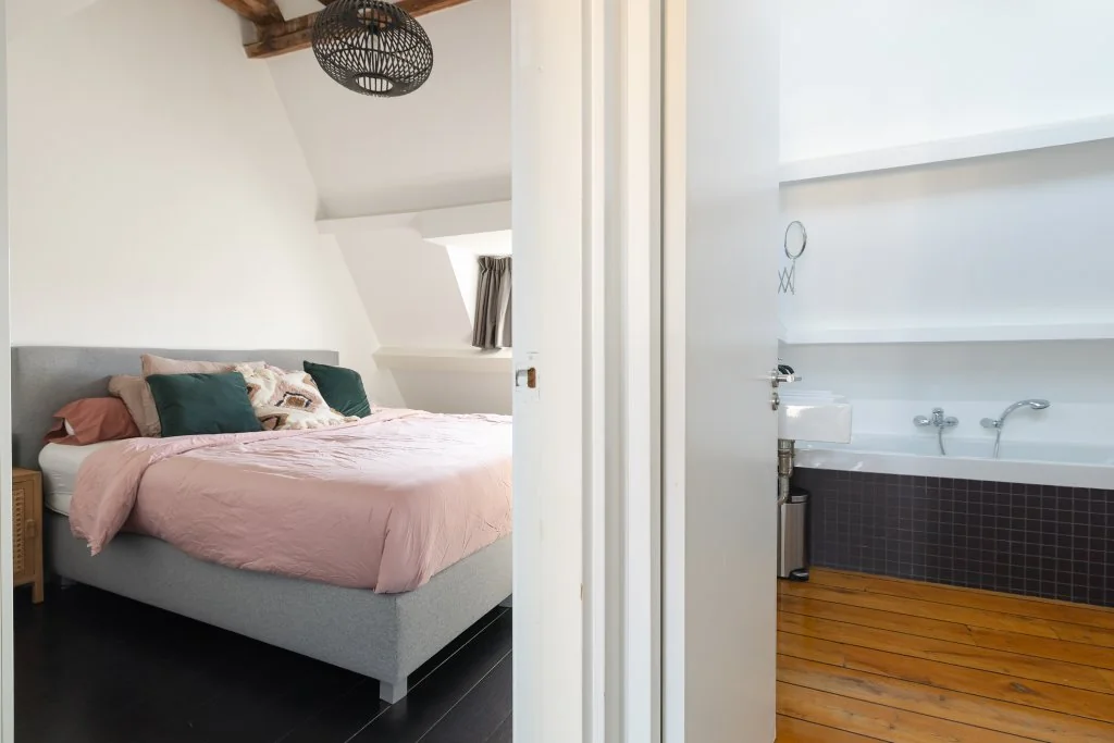 geblurde versie van de foto als achtergrond