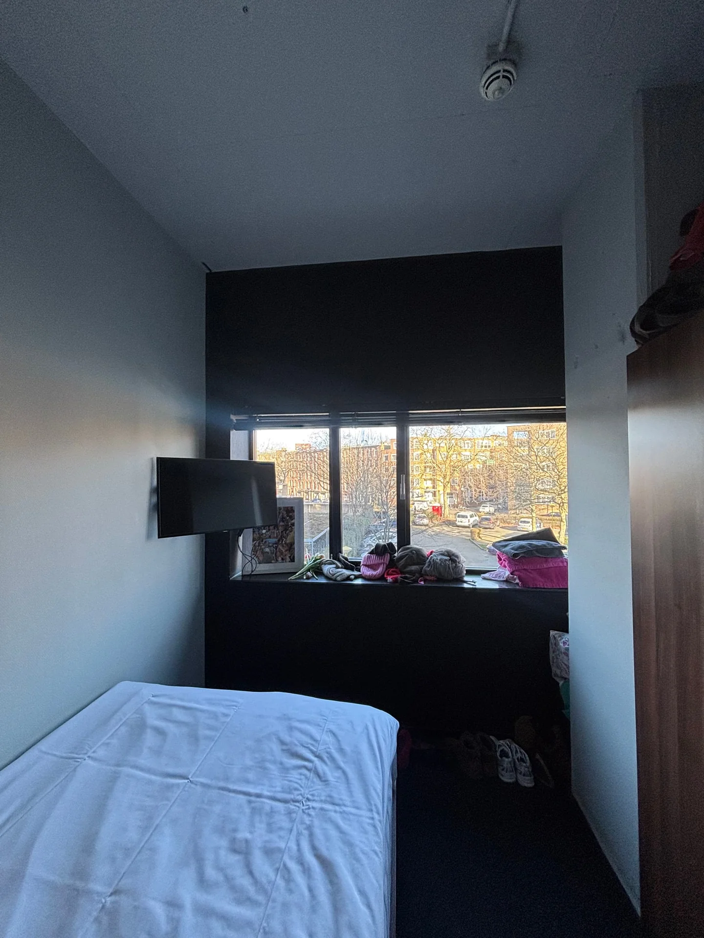 geblurde versie van de foto als achtergrond