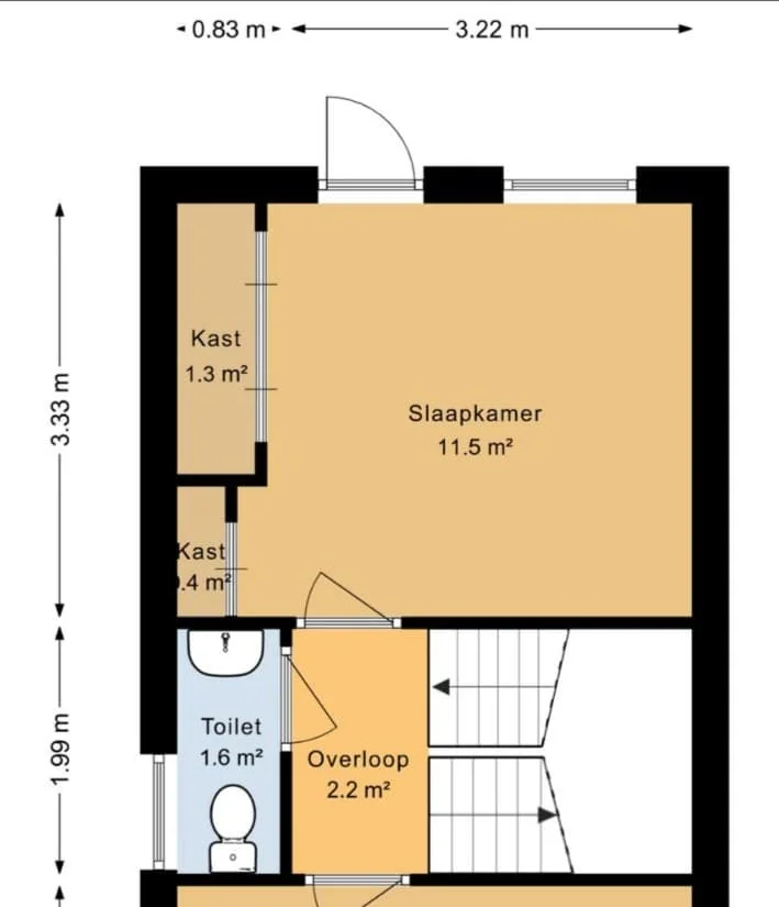 Foto van de Kamer gelegen aan de Tubantiasingel in Enschede