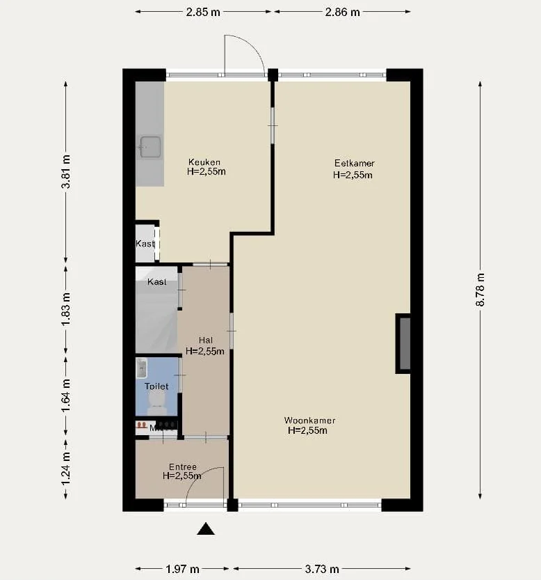 Foto van de Kamer gelegen aan de Fioringras in Rotterdam