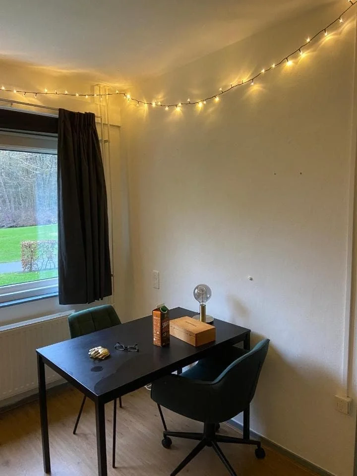 geblurde versie van de foto als achtergrond