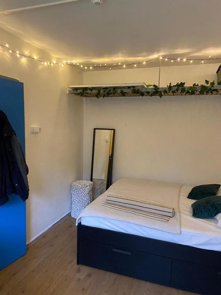 geblurde versie van de foto als achtergrond