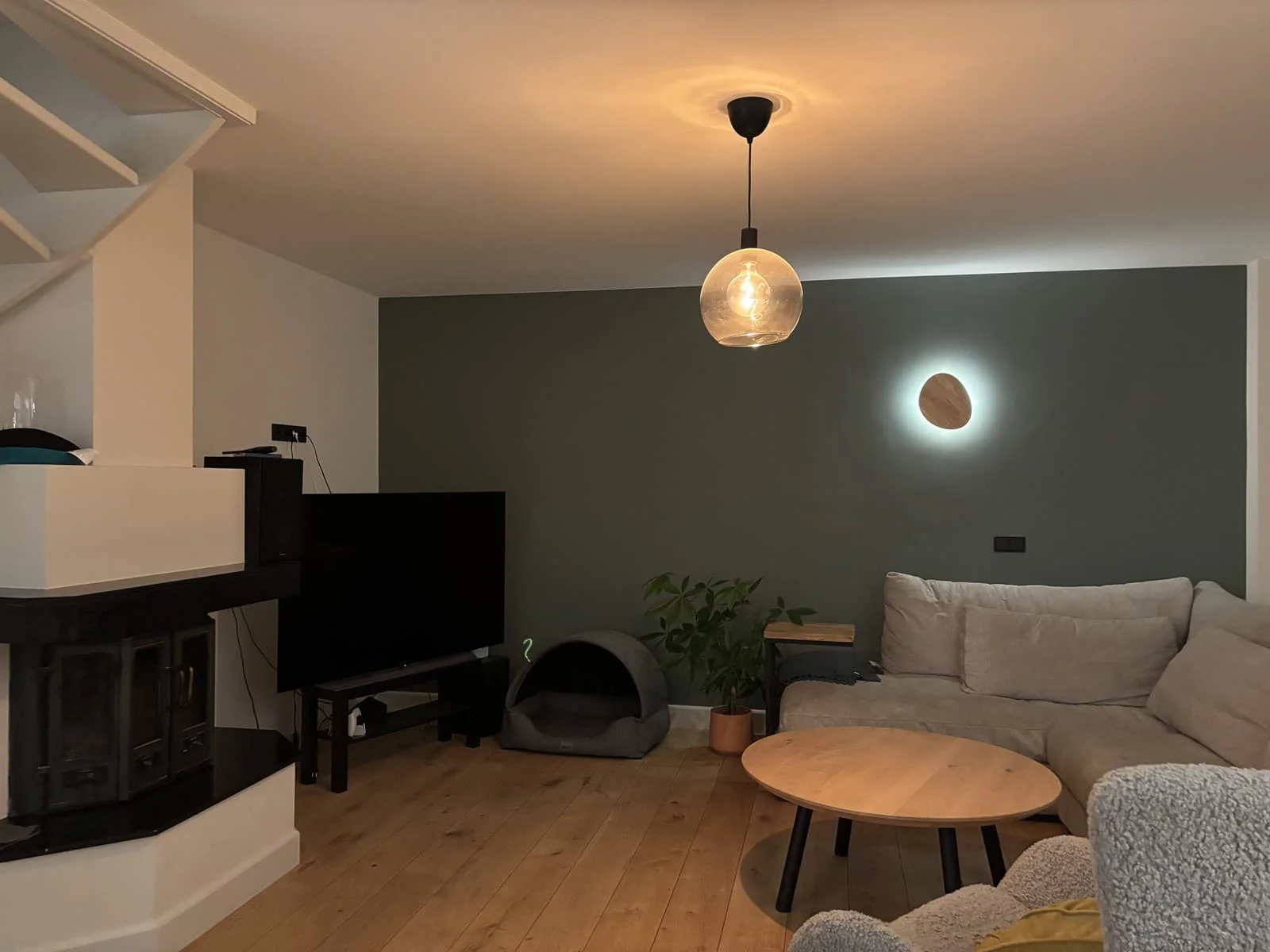 geblurde versie van de foto als achtergrond