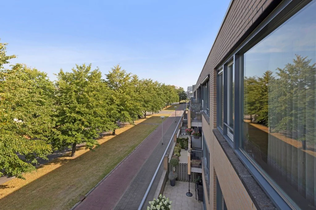 geblurde versie van de foto als achtergrond