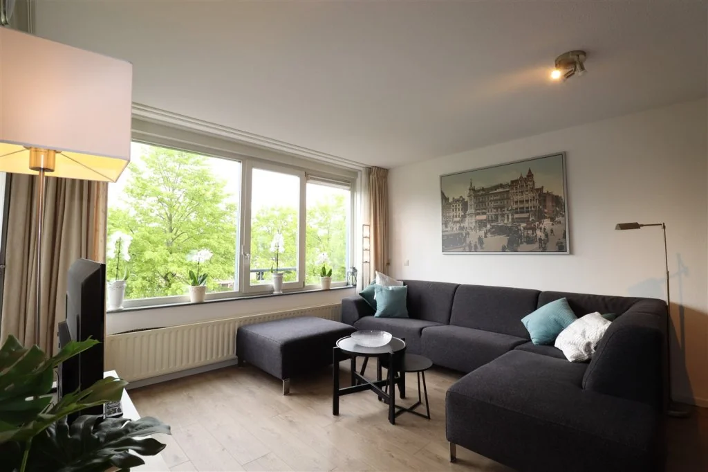 geblurde versie van de foto als achtergrond