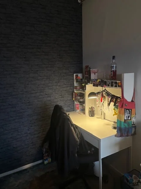 geblurde versie van de foto als achtergrond