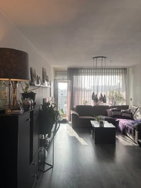 geblurde versie van de foto als achtergrond