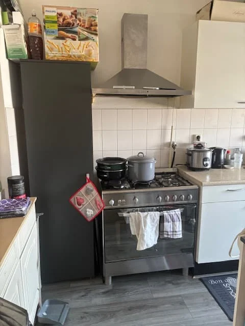 geblurde versie van de foto als achtergrond