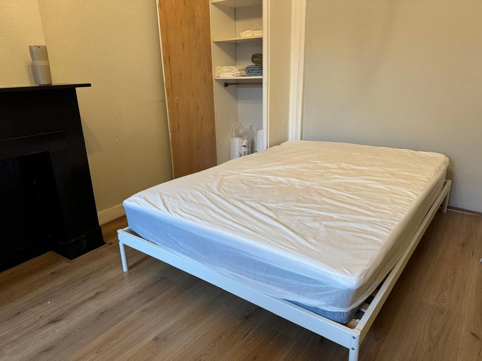 geblurde versie van de foto als achtergrond