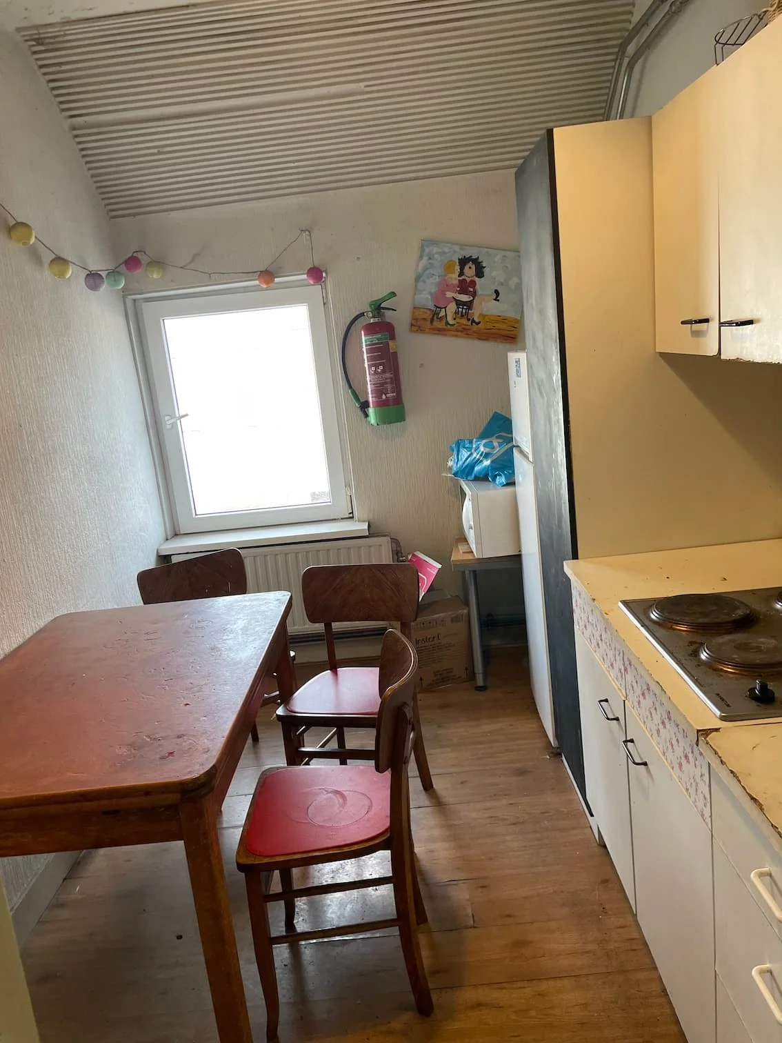 geblurde versie van de foto als achtergrond