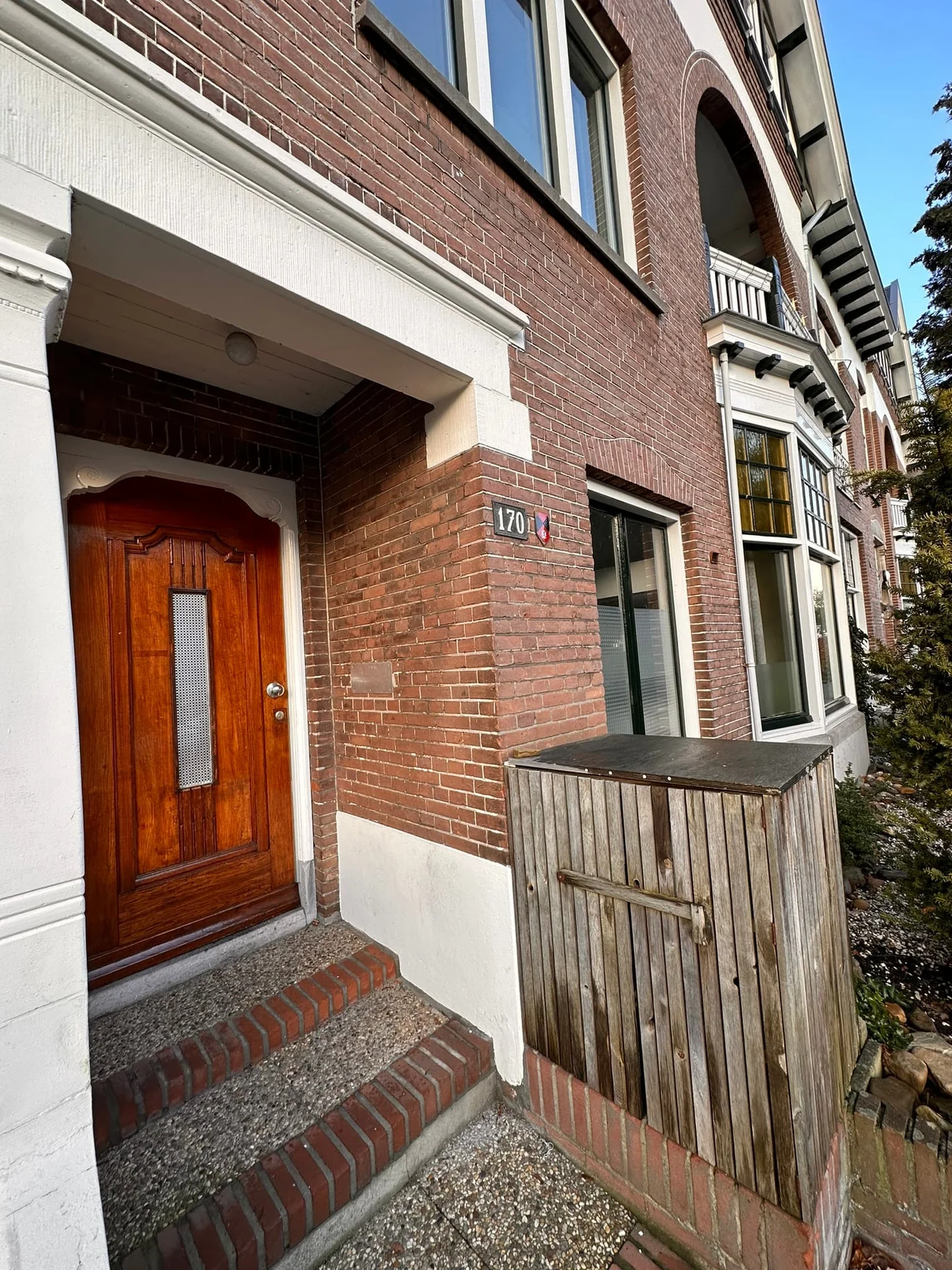 geblurde versie van de foto als achtergrond