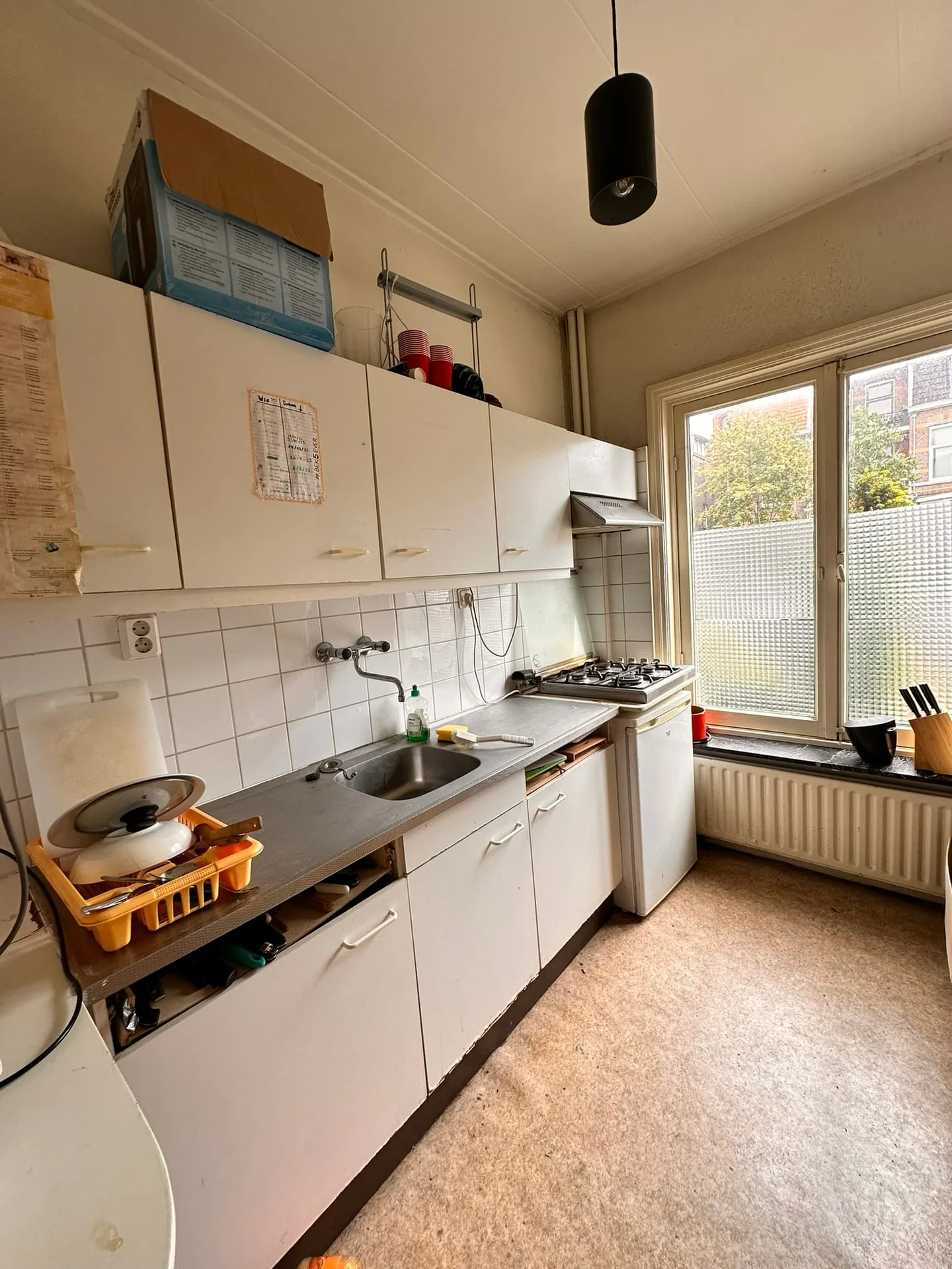 geblurde versie van de foto als achtergrond