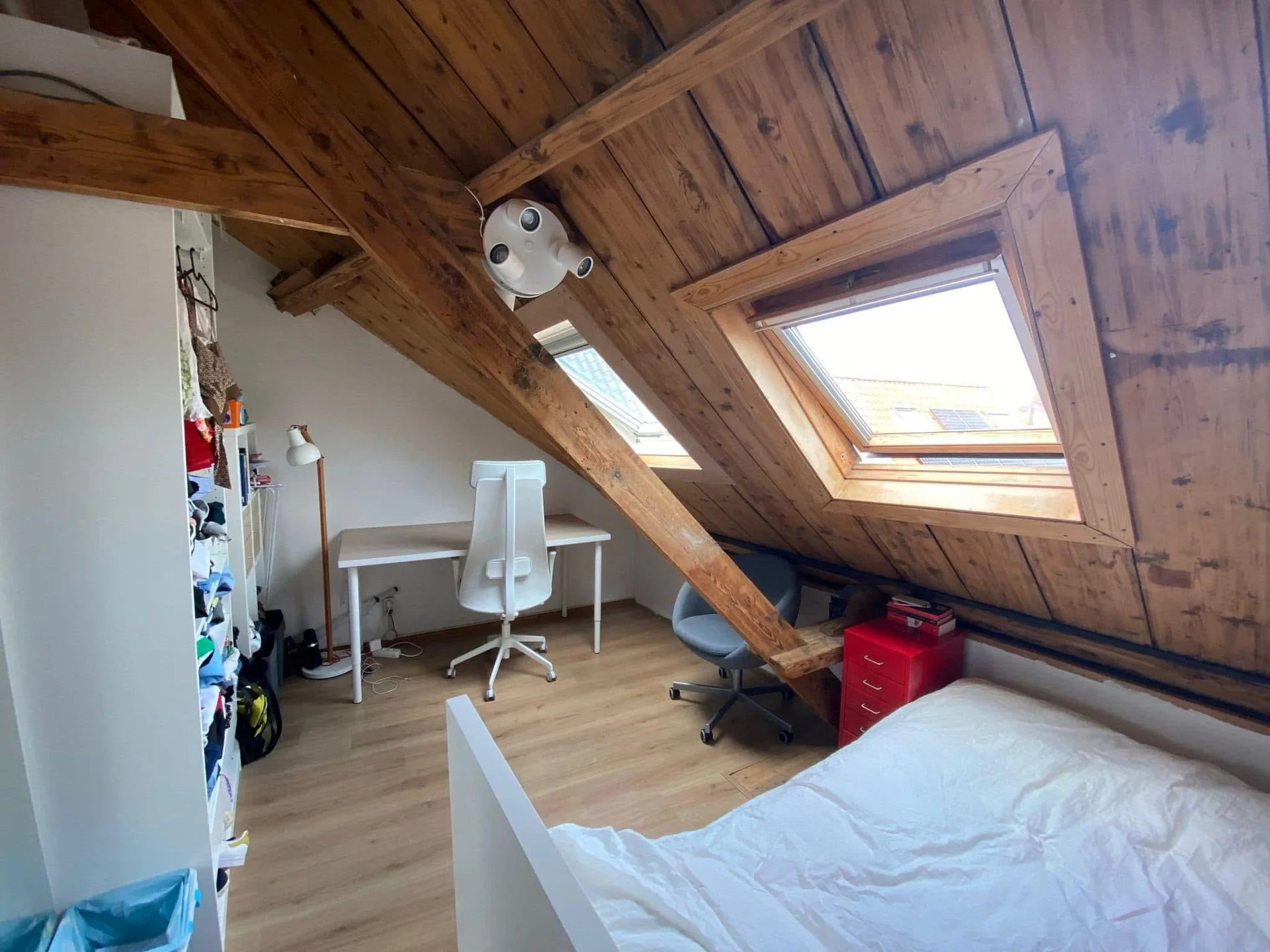 geblurde versie van de foto als achtergrond