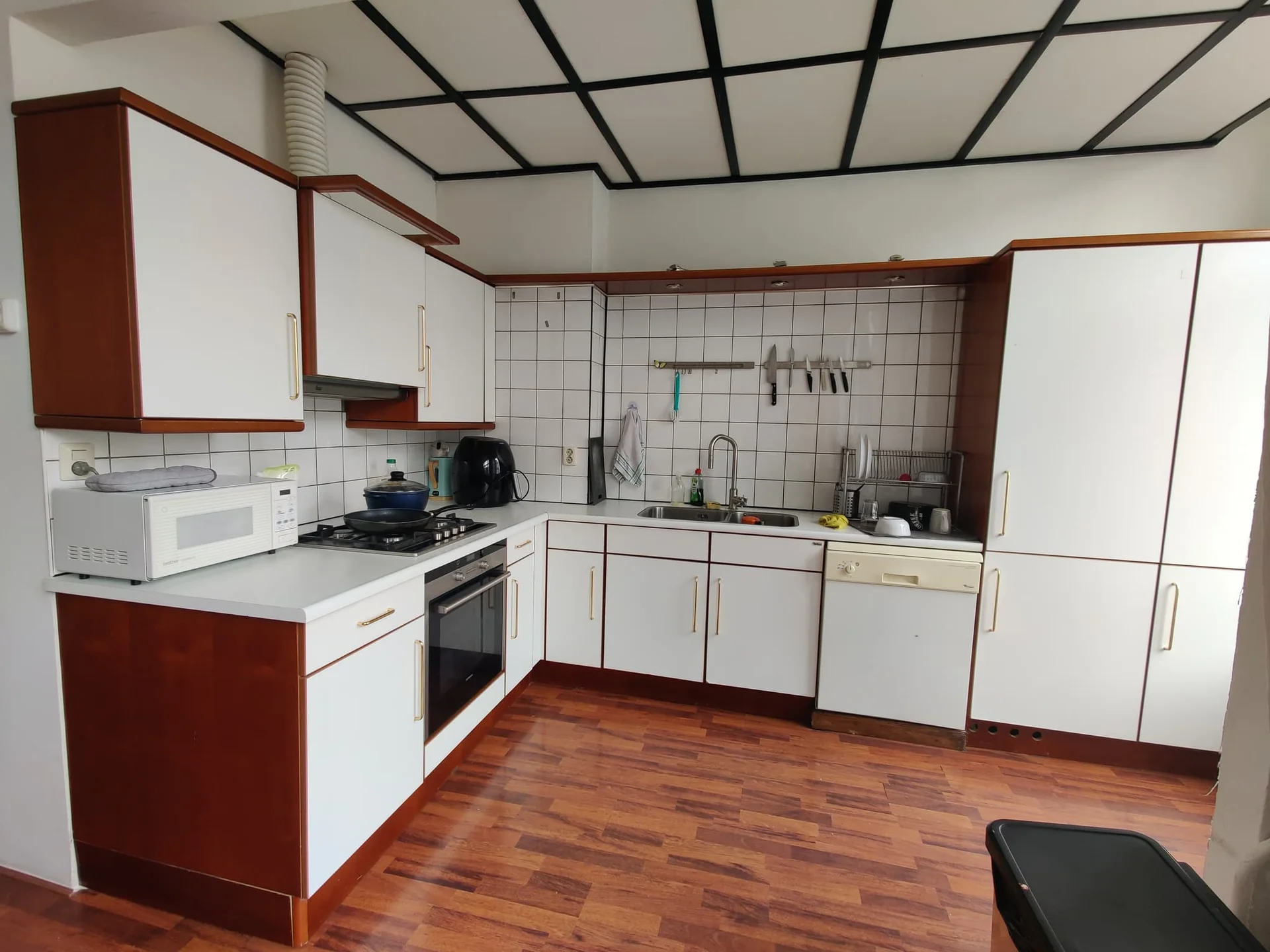 geblurde versie van de foto als achtergrond