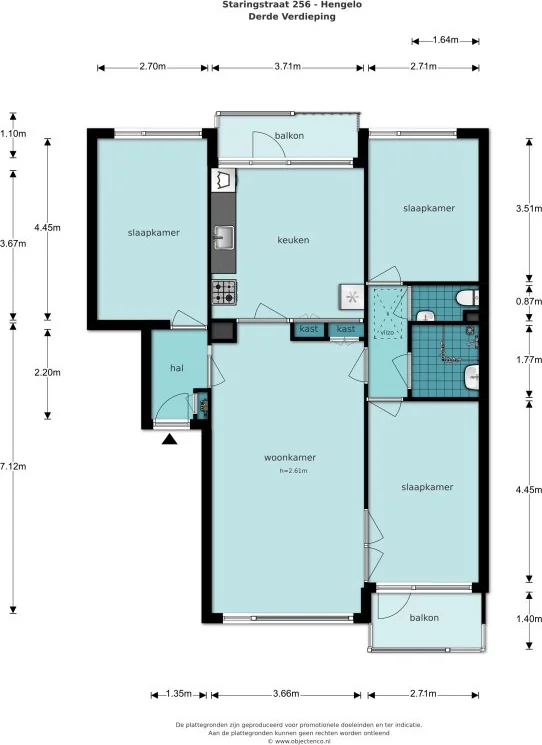 Foto van de Appartement gelegen aan de Staringstraat in Hengelo