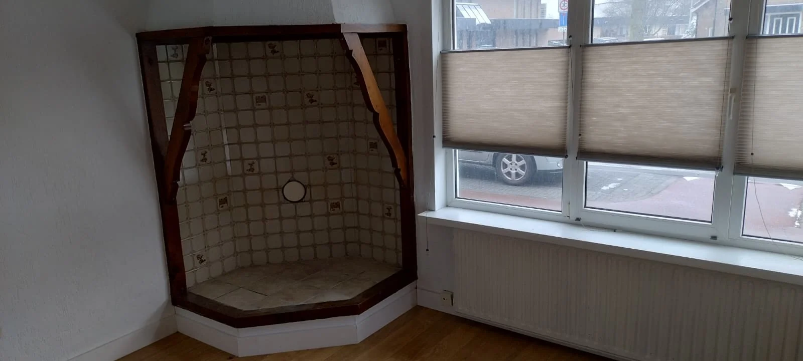 geblurde versie van de foto als achtergrond