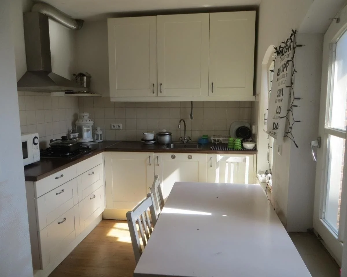 geblurde versie van de foto als achtergrond