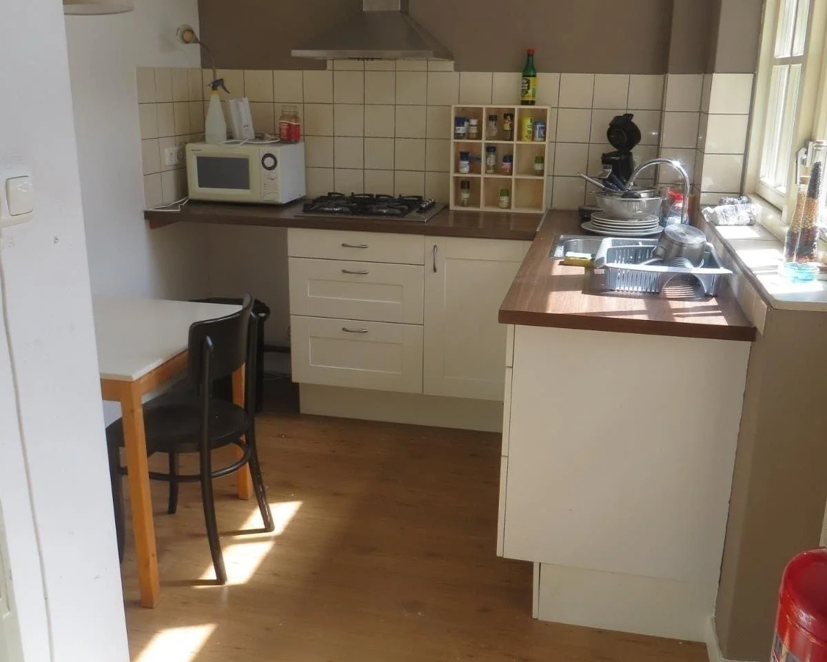 geblurde versie van de foto als achtergrond