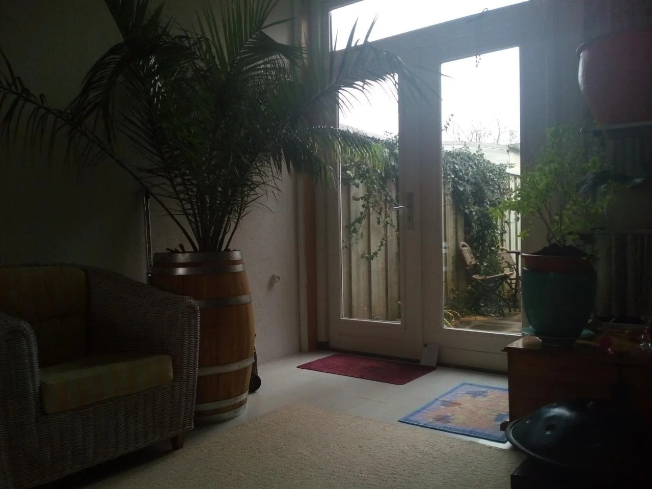 geblurde versie van de foto als achtergrond