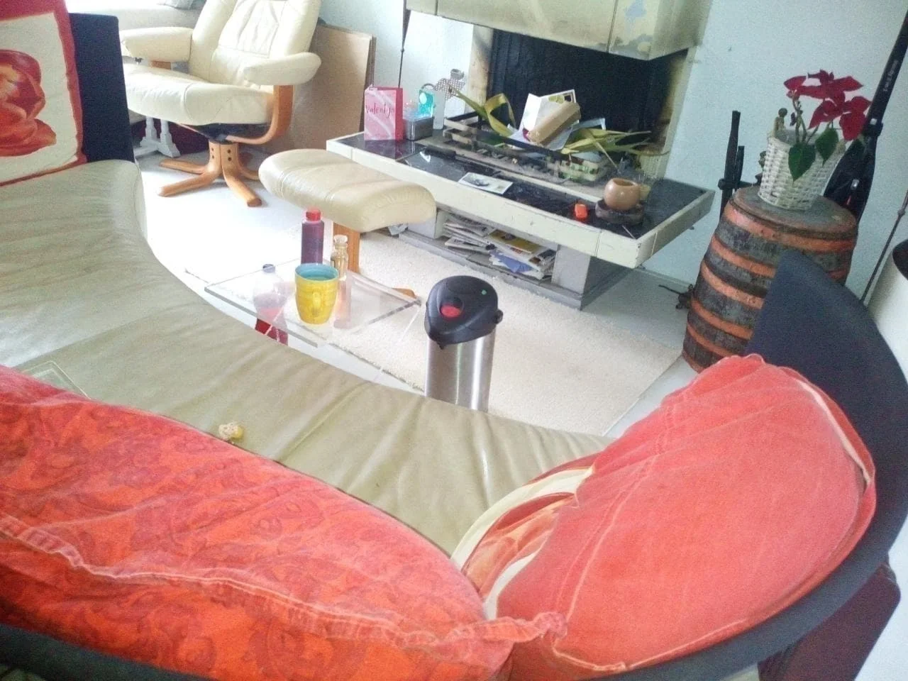 geblurde versie van de foto als achtergrond