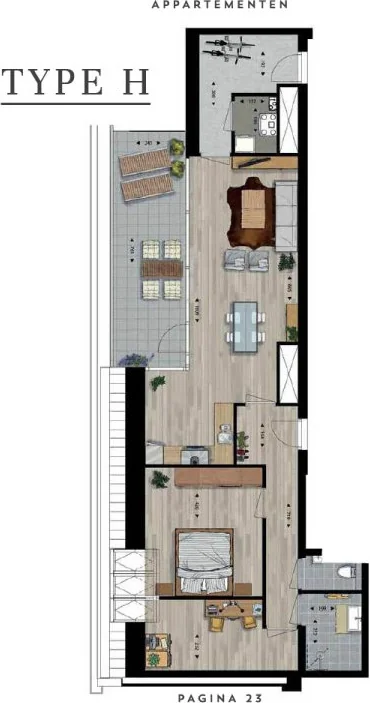 Foto van de Appartement gelegen aan de Veemarktstraat in Tilburg