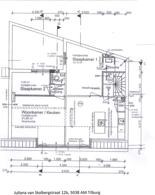 Foto van de Appartement gelegen aan de Juliana van Stolbergstraat in Tilburg