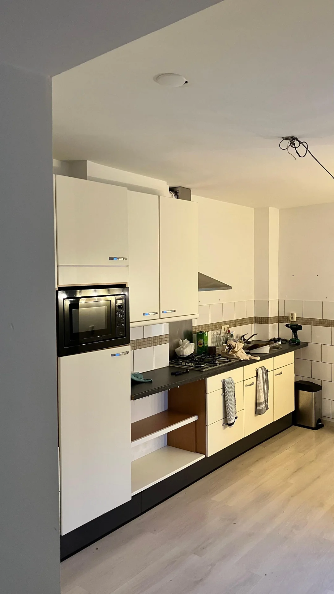 geblurde versie van de foto als achtergrond