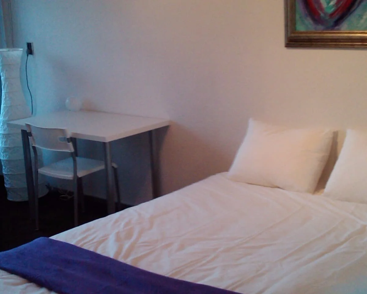 geblurde versie van de foto als achtergrond