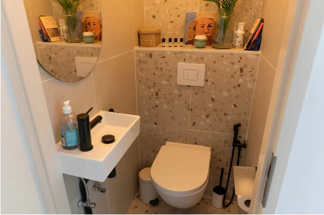 geblurde versie van de foto als achtergrond