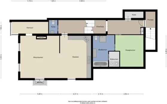 geblurde versie van de foto als achtergrond