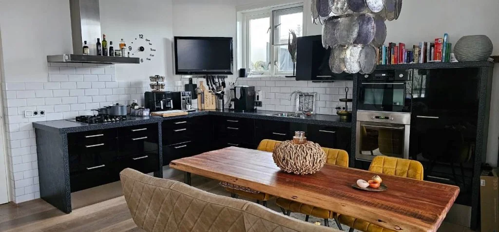 geblurde versie van de foto als achtergrond