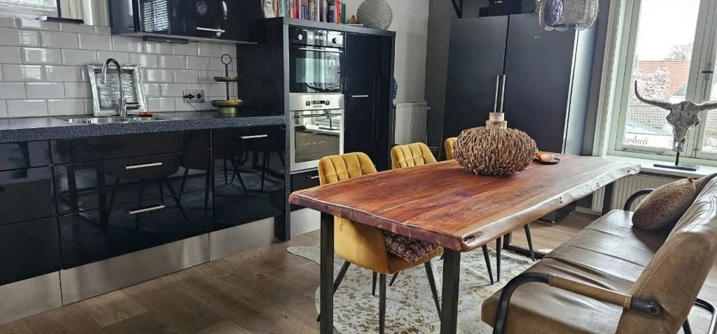 geblurde versie van de foto als achtergrond