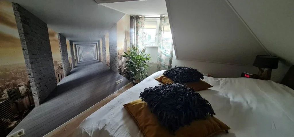 geblurde versie van de foto als achtergrond