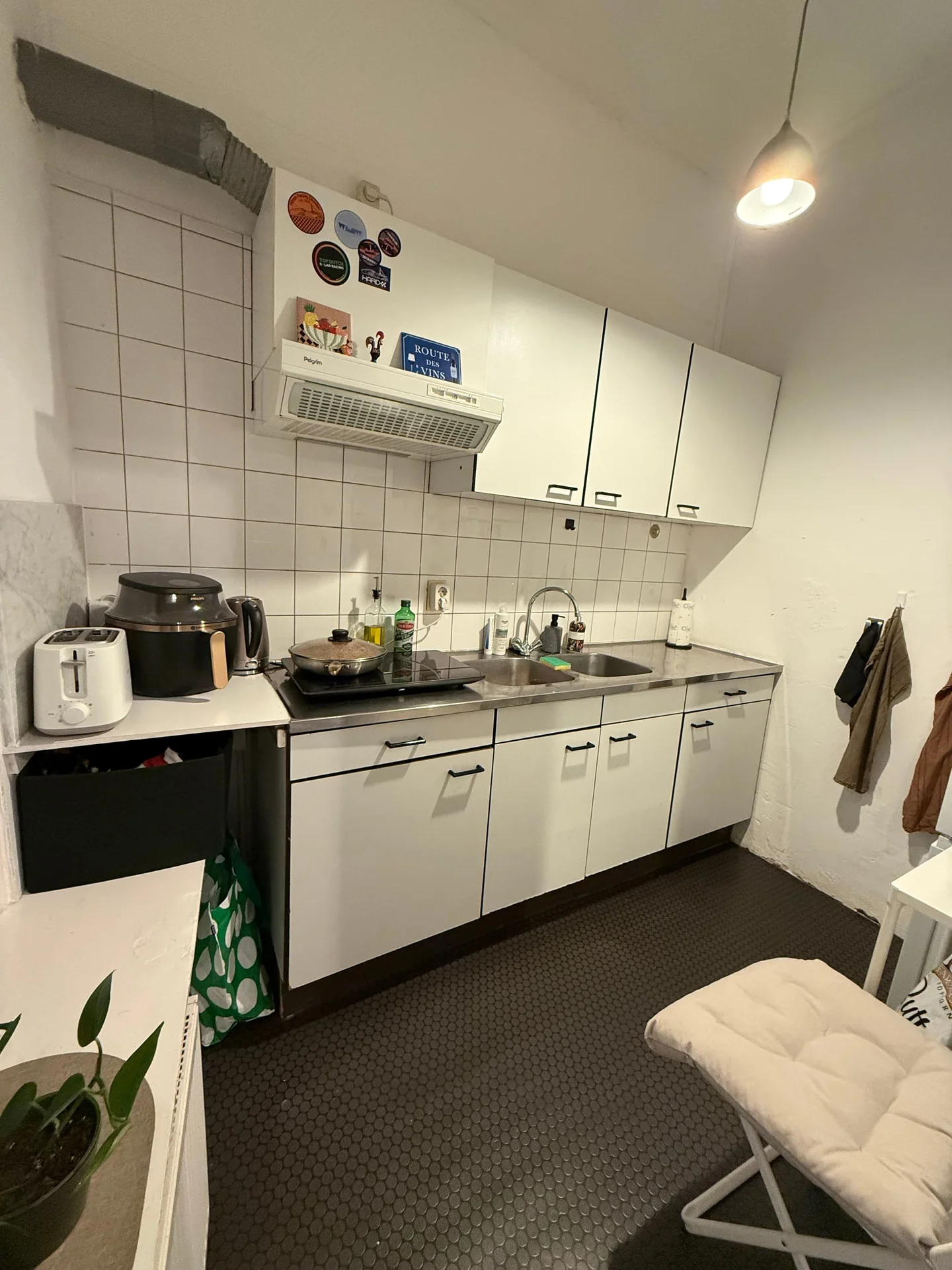 geblurde versie van de foto als achtergrond