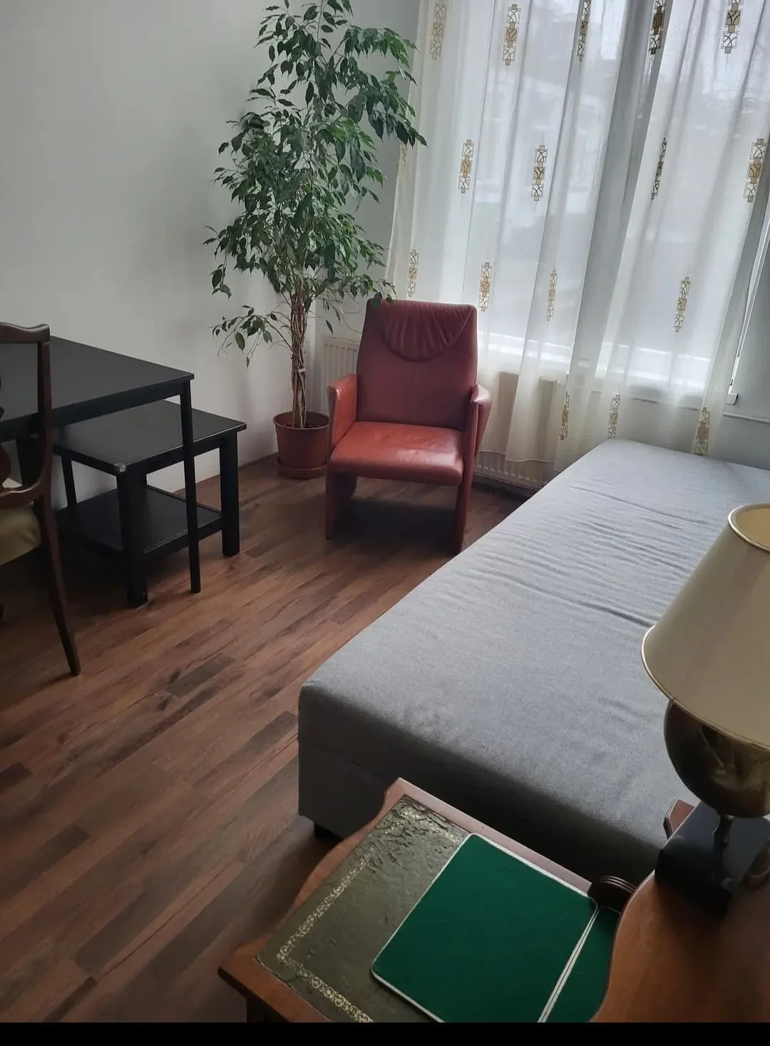 geblurde versie van de foto als achtergrond