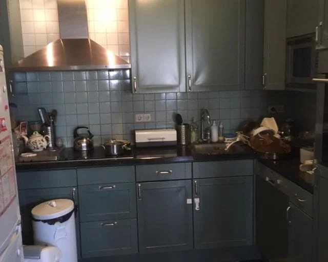 geblurde versie van de foto als achtergrond