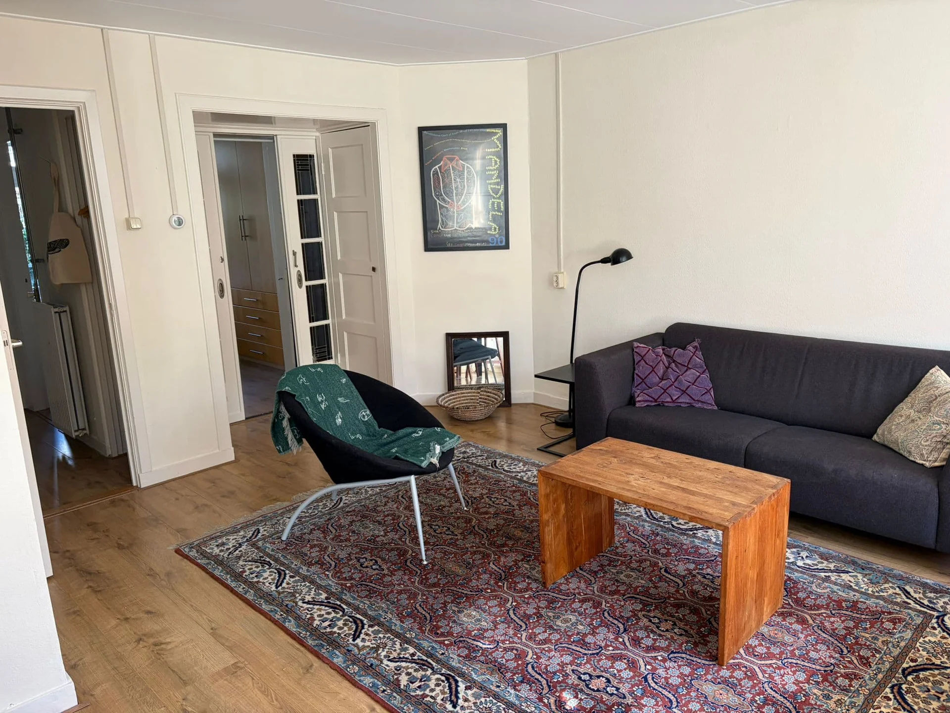 geblurde versie van de foto als achtergrond