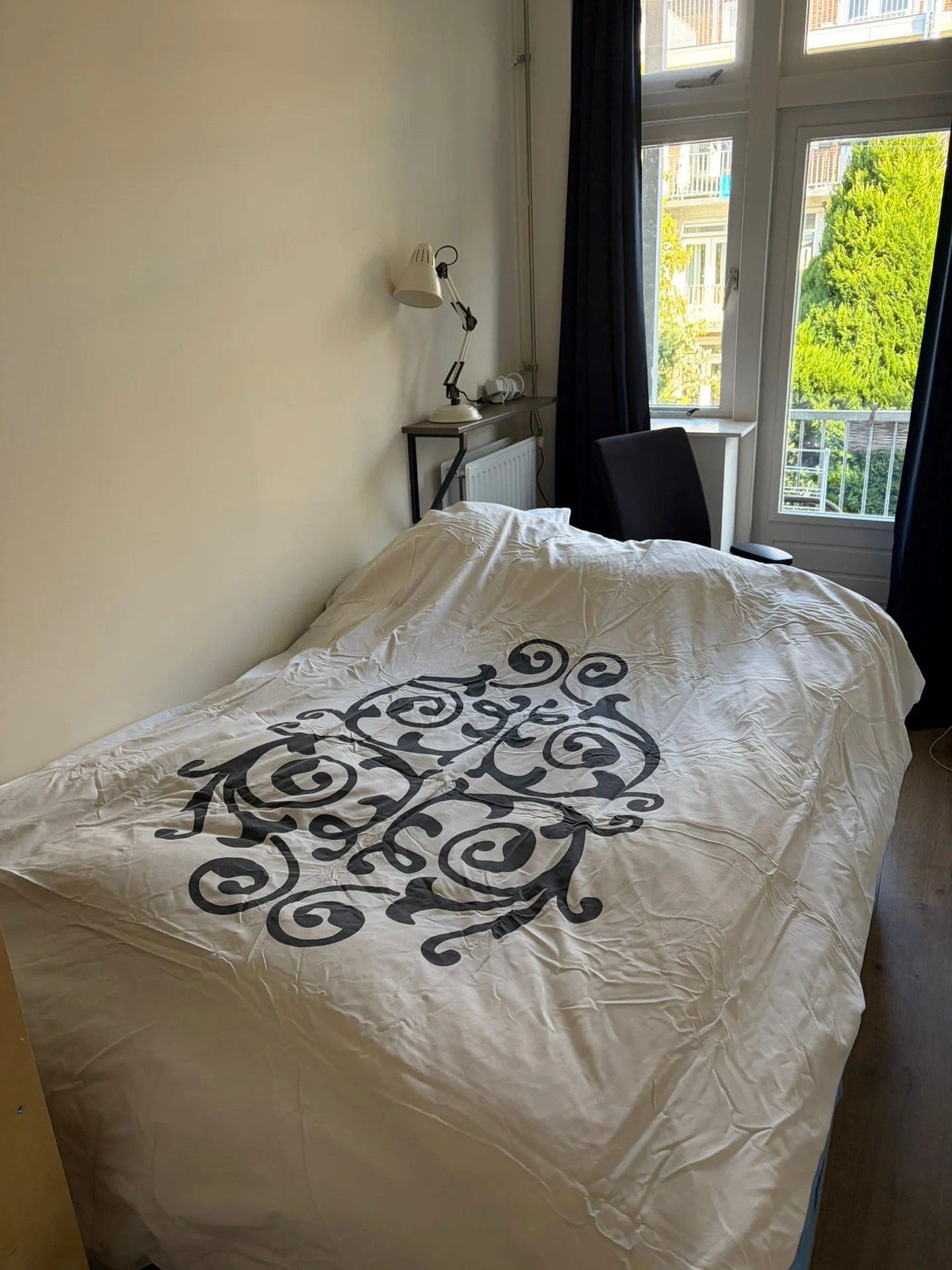 geblurde versie van de foto als achtergrond