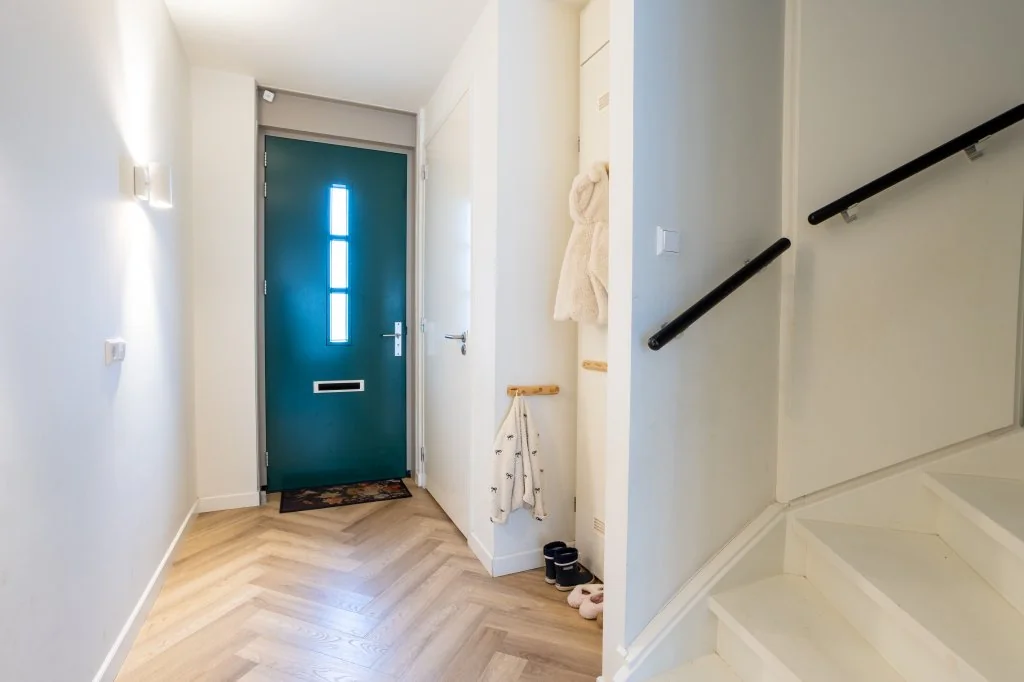 geblurde versie van de foto als achtergrond