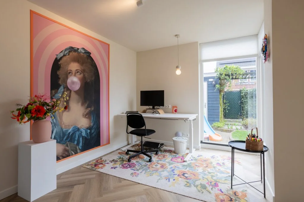 geblurde versie van de foto als achtergrond