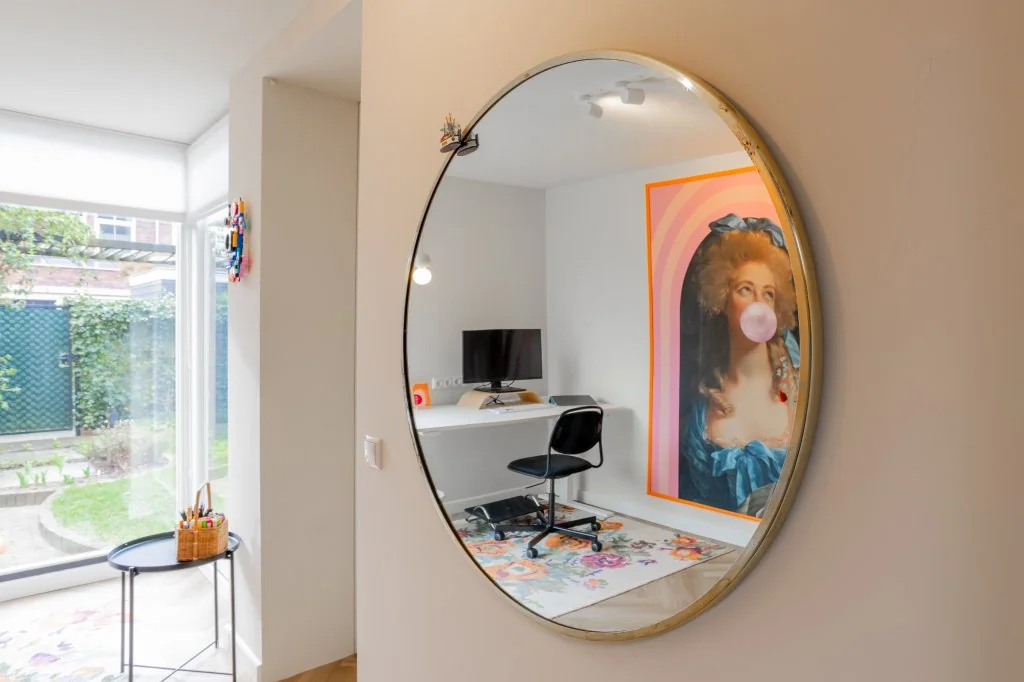 geblurde versie van de foto als achtergrond