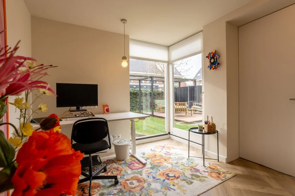 geblurde versie van de foto als achtergrond