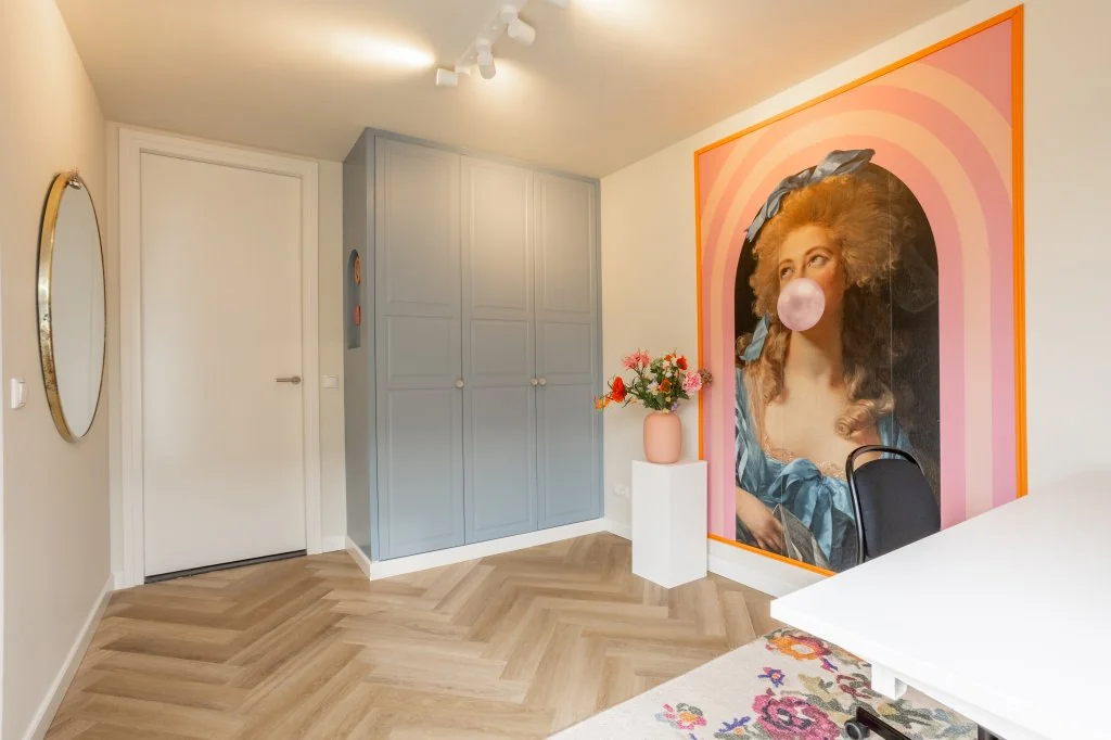 geblurde versie van de foto als achtergrond