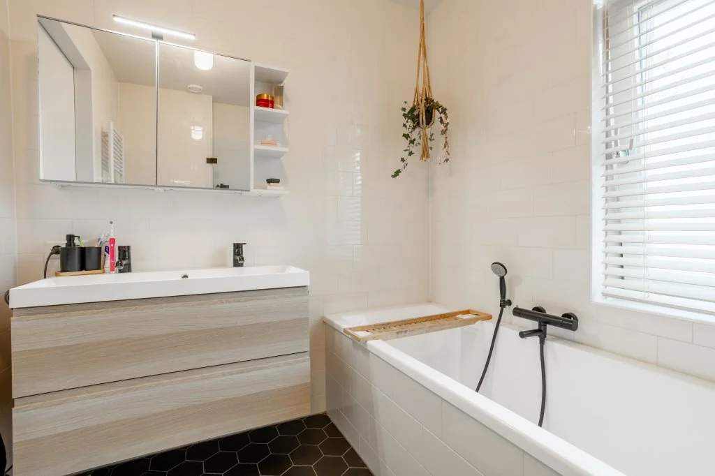 geblurde versie van de foto als achtergrond