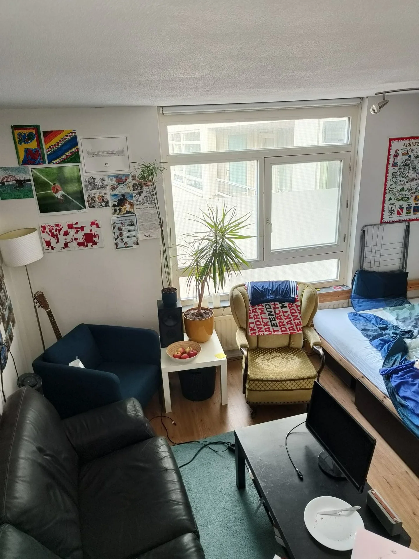 geblurde versie van de foto als achtergrond