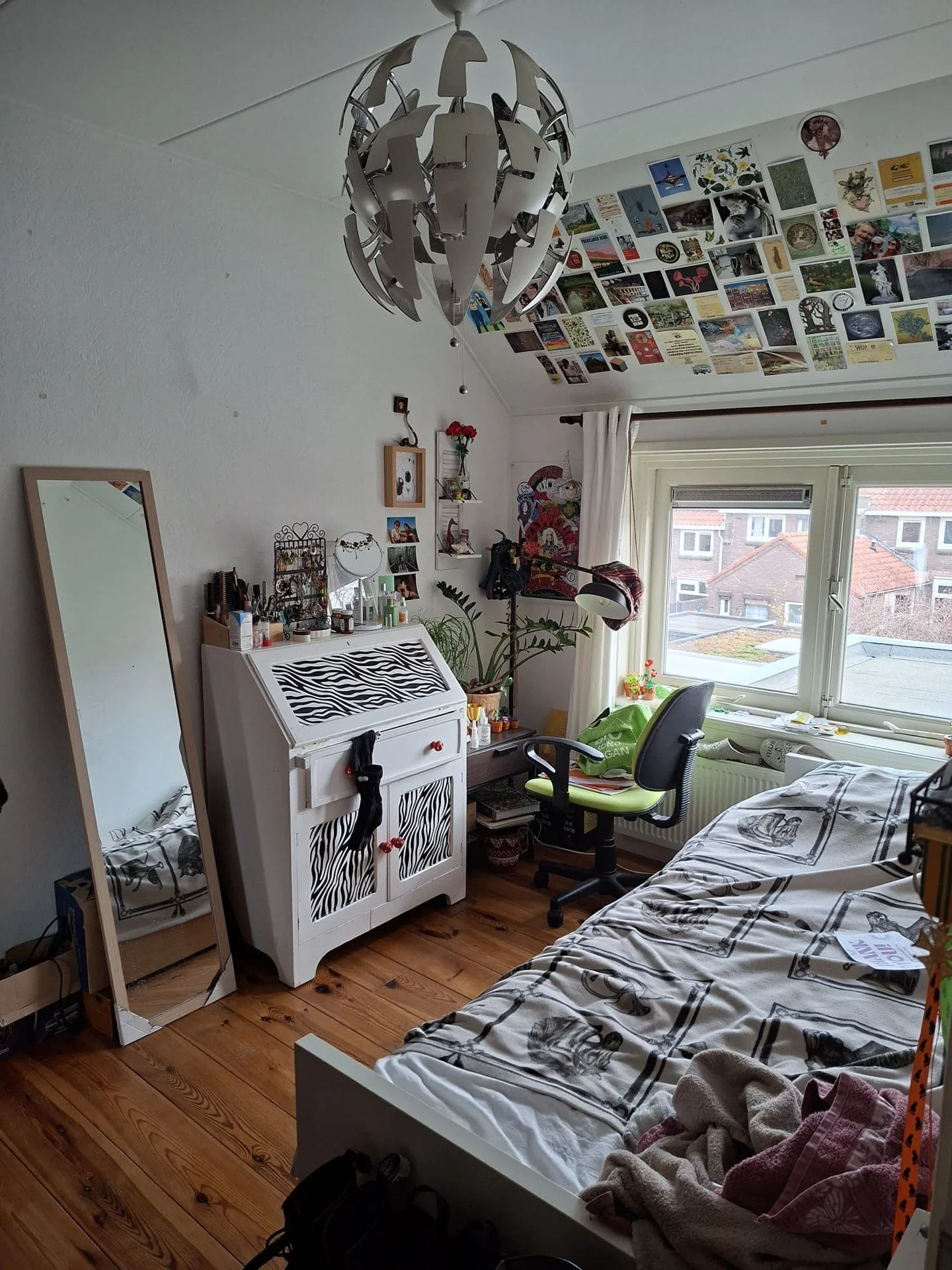 geblurde versie van de foto als achtergrond